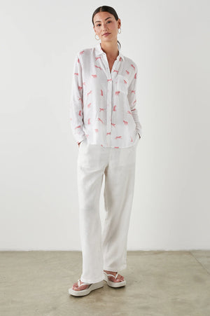 Rails - Charli Shirt / Rose Leopard