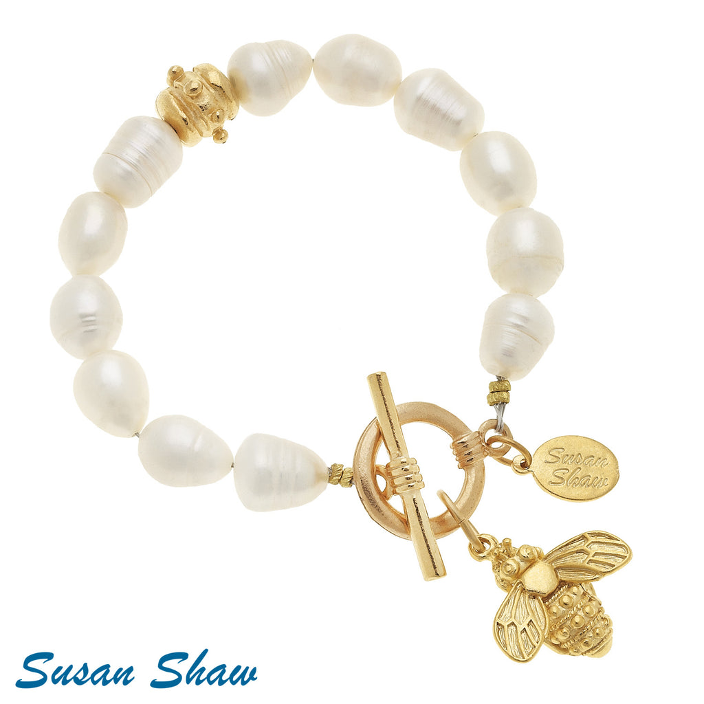 Susan Shaw - Honey Bee Pearl Bracelet