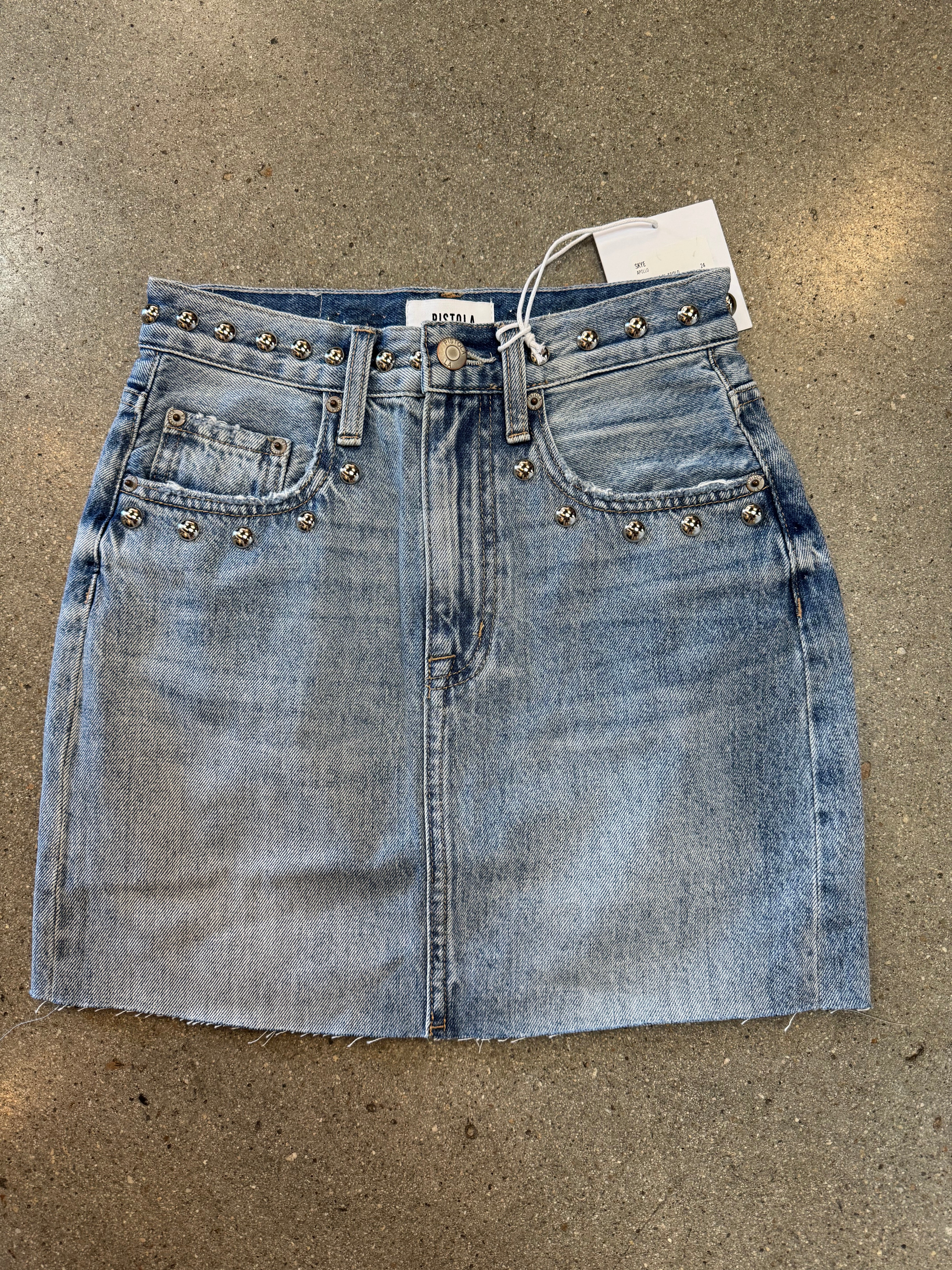 Pistola - Skye High Rise Mini Skirt / Apollo