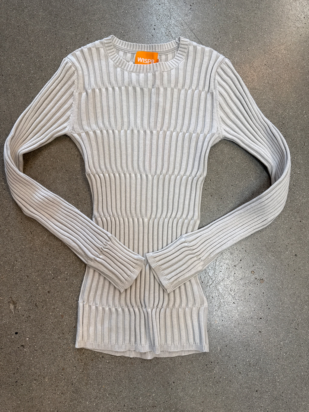 Brodie - Imogen Plaited Stripe Crew / Dove