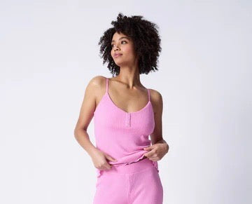 PJ Salvage - Live in Color Cami / Pink Rose / FINAL SALE