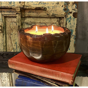 Himalayan Handmade Candles - Endurance Wood Bowl