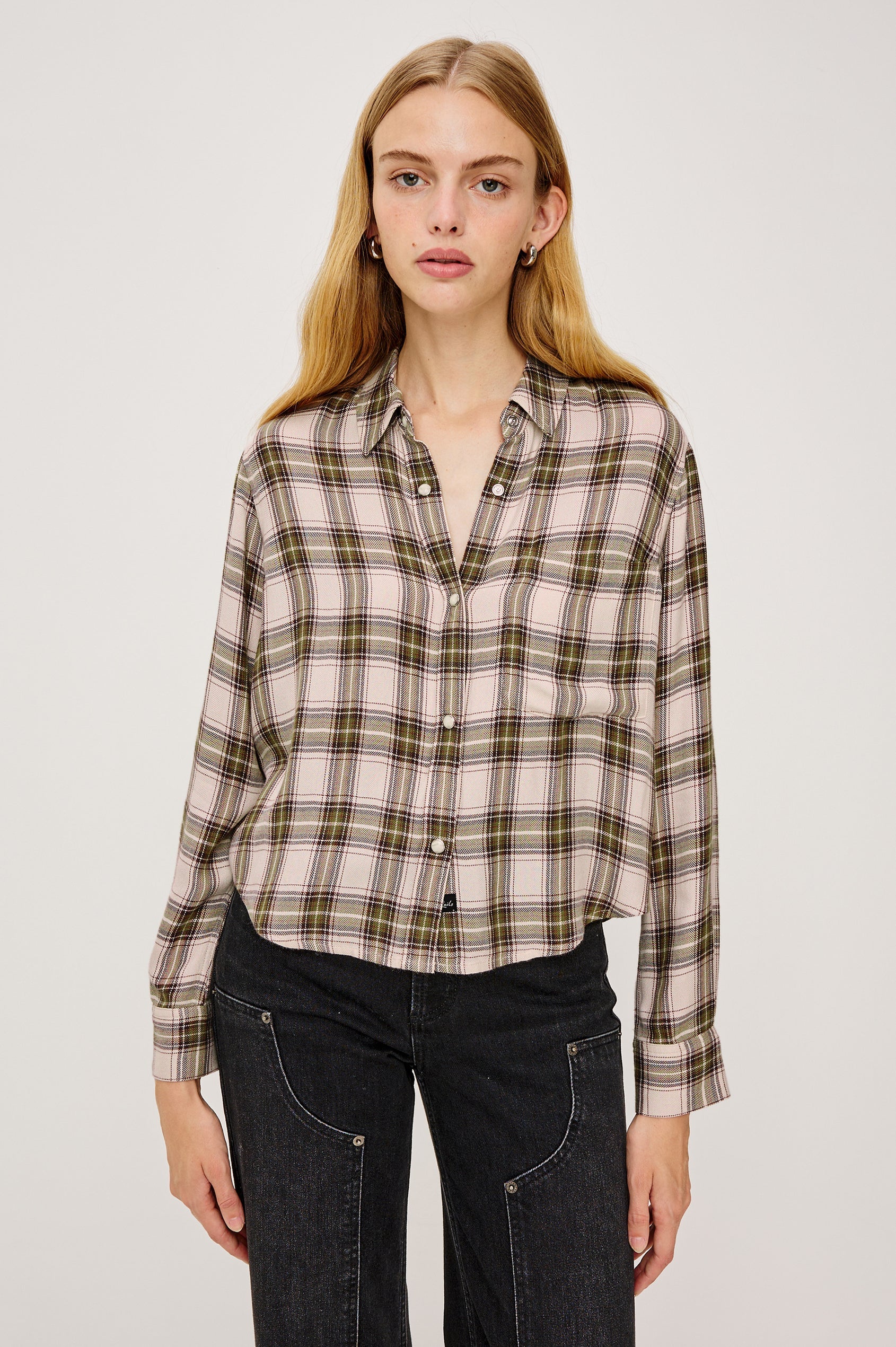 Rails - Malin Shirt / Olive Brown Cream