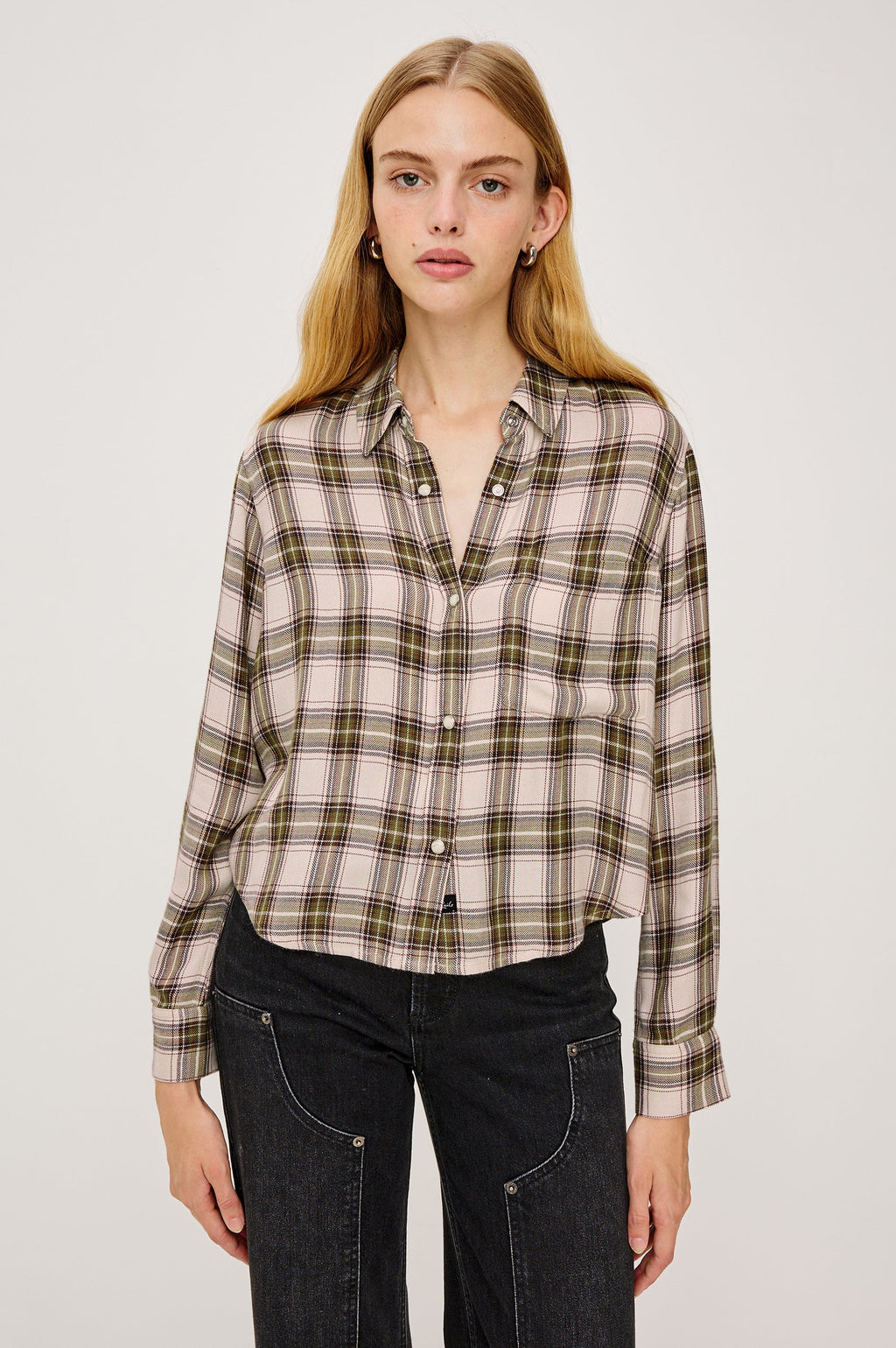 Rails - Malin Shirt / Olive Brown Cream