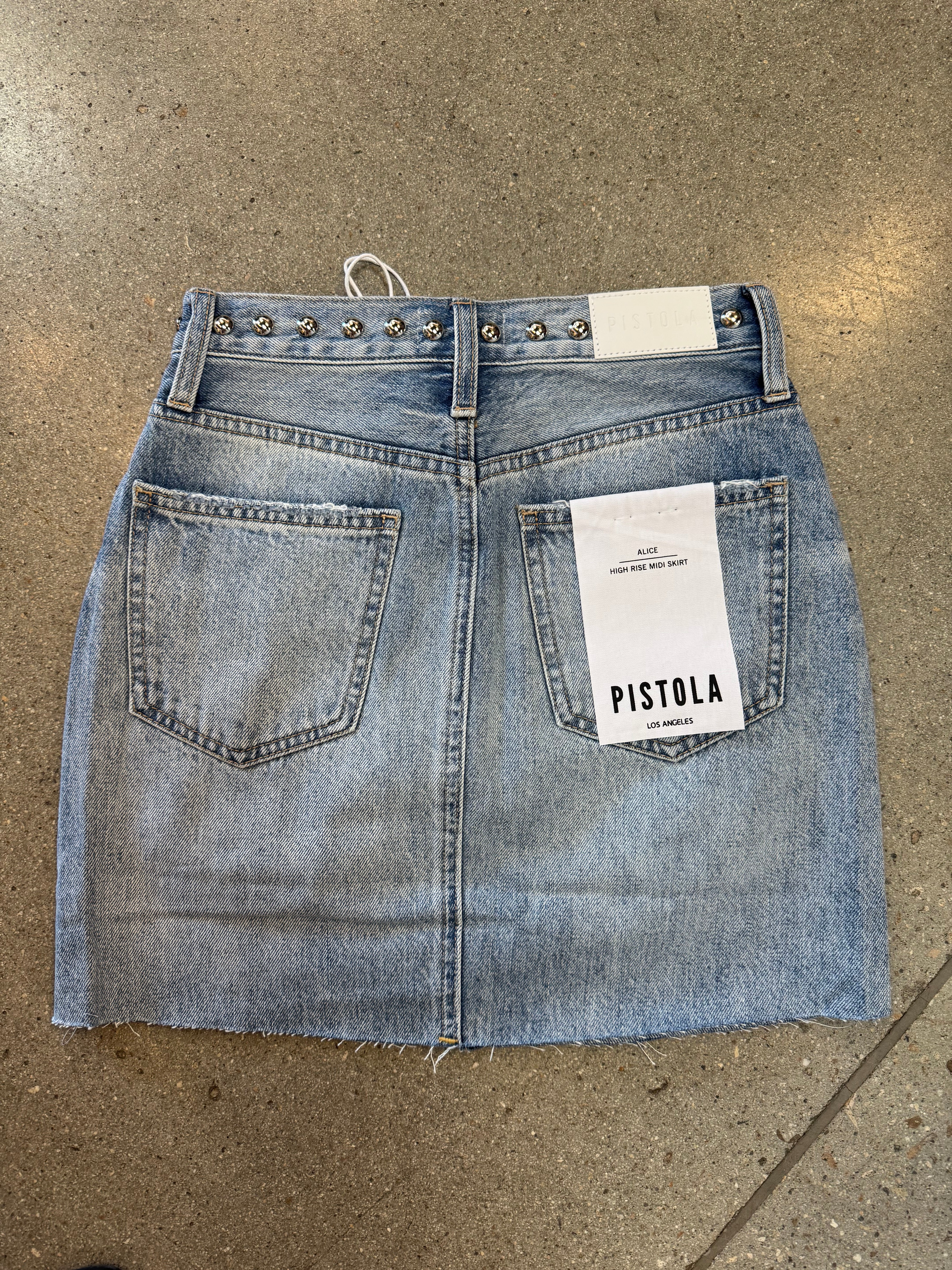 Pistola - Skye High Rise Mini Skirt / Apollo
