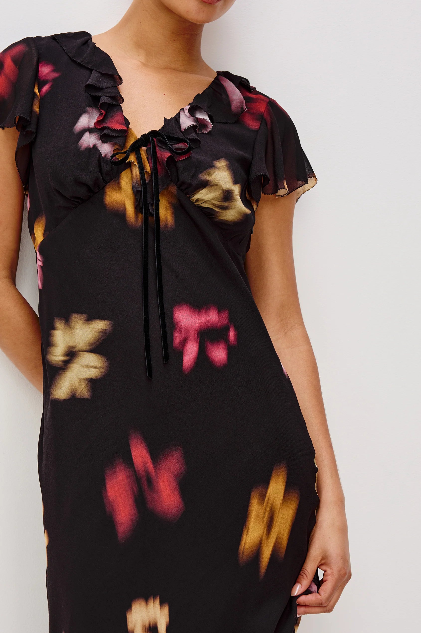 Rails - Neela Dress / Onyx Blurred Floral
