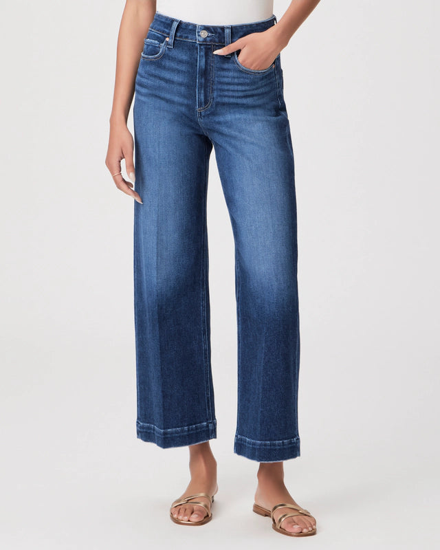 Paige - Anessa Wide Leg Denim / Foreign Film