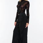 Bishop + Young - Spencer Funnel Neck / Black Floral