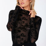 Bishop + Young - Spencer Funnel Neck / Black Floral