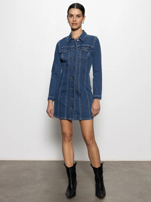 Sanctuary - Sculpted Denim Mini Dress / Royalty