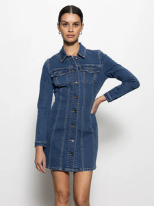 Sanctuary - Sculpted Denim Mini Dress / Royalty