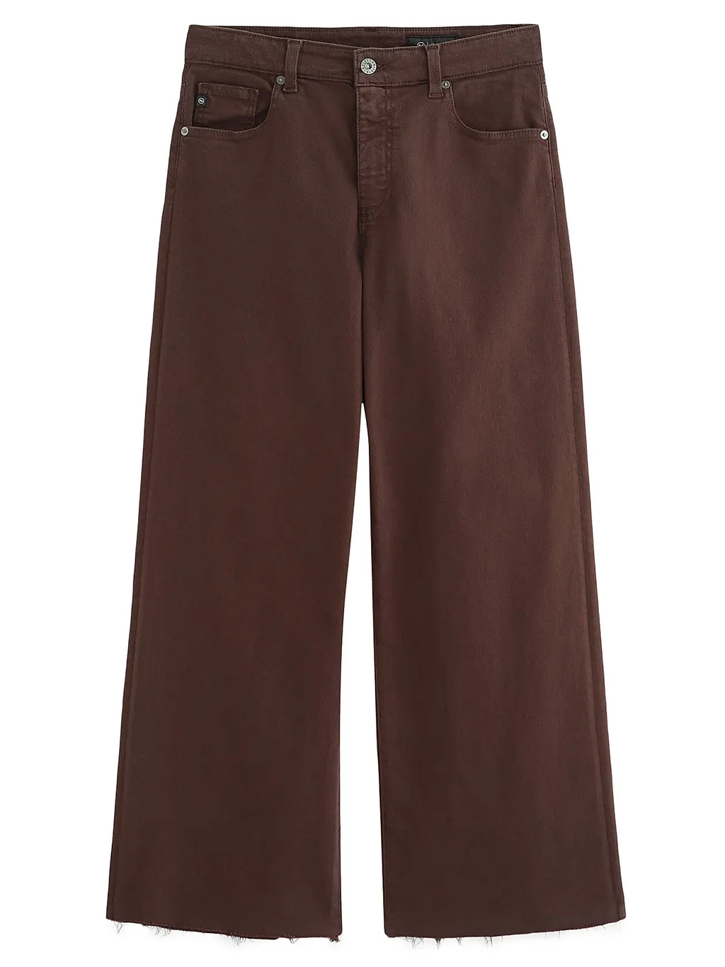 AG - Saige Wide Leg Crop Denim / Coffee Bean