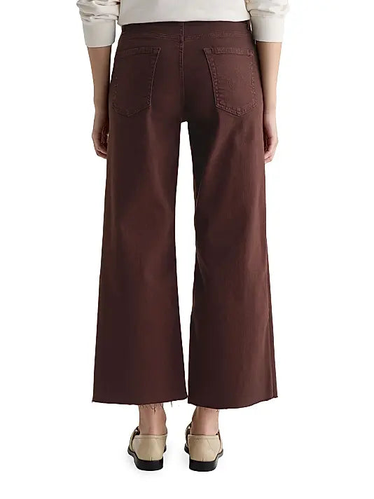 AG - Saige Wide Leg Crop Denim / Coffee Bean