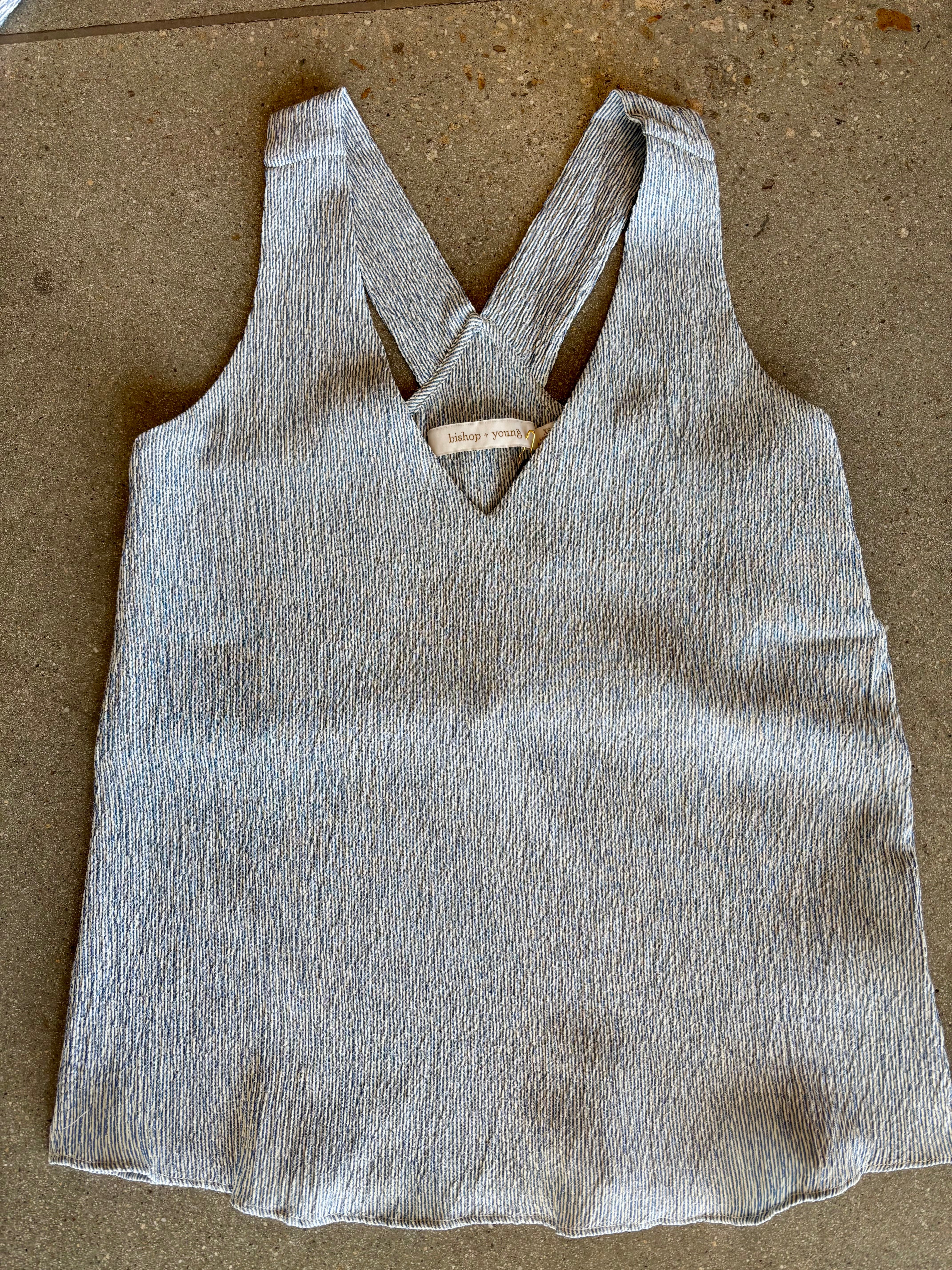 Bishop + Young - Gaia Tank / Coastal Blue