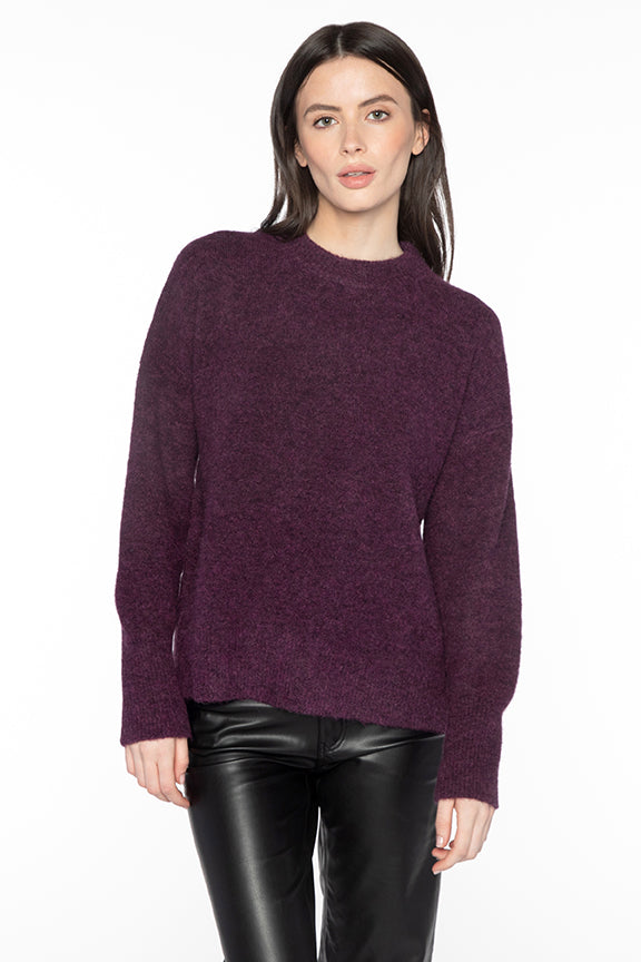 Kinross - Lofty Easy Crew Sweater / Grape