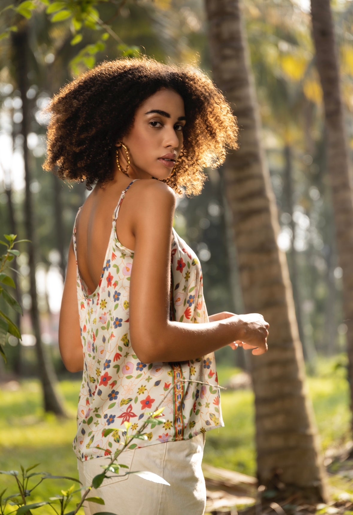 Emily Lovelock - Silk Tank / Floral