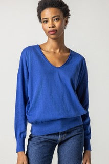 Lilla P - Relaxed Everyday Sweater / Cobalt