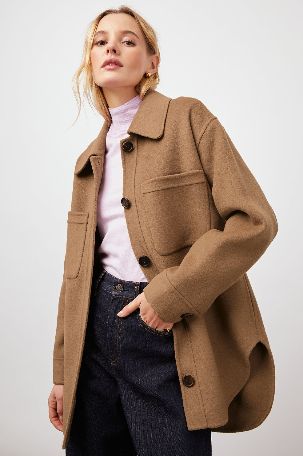 Rails - Connie Shirt Jacket / Camel