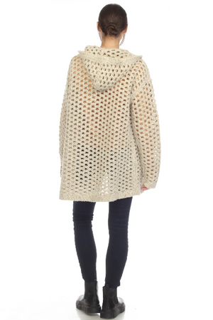 Hello Nite - Honeycomb Cardigan / Sandstone