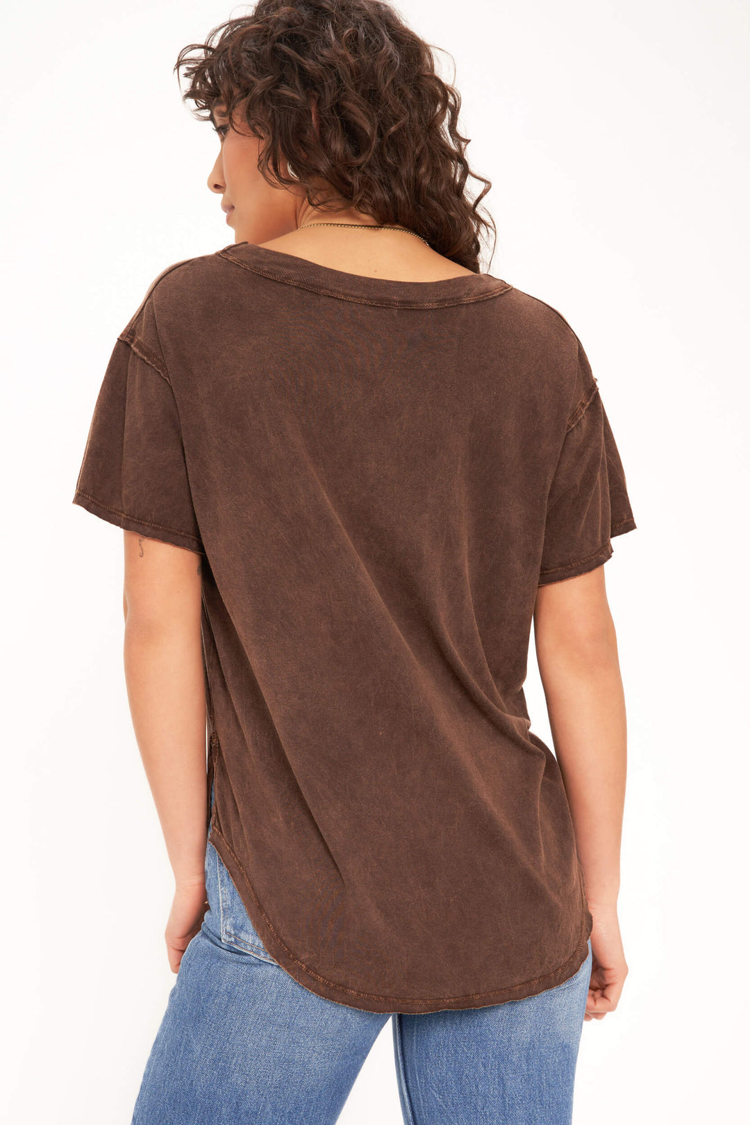 Project Social T - Jade Scoop Neck Tee / Rich Oak