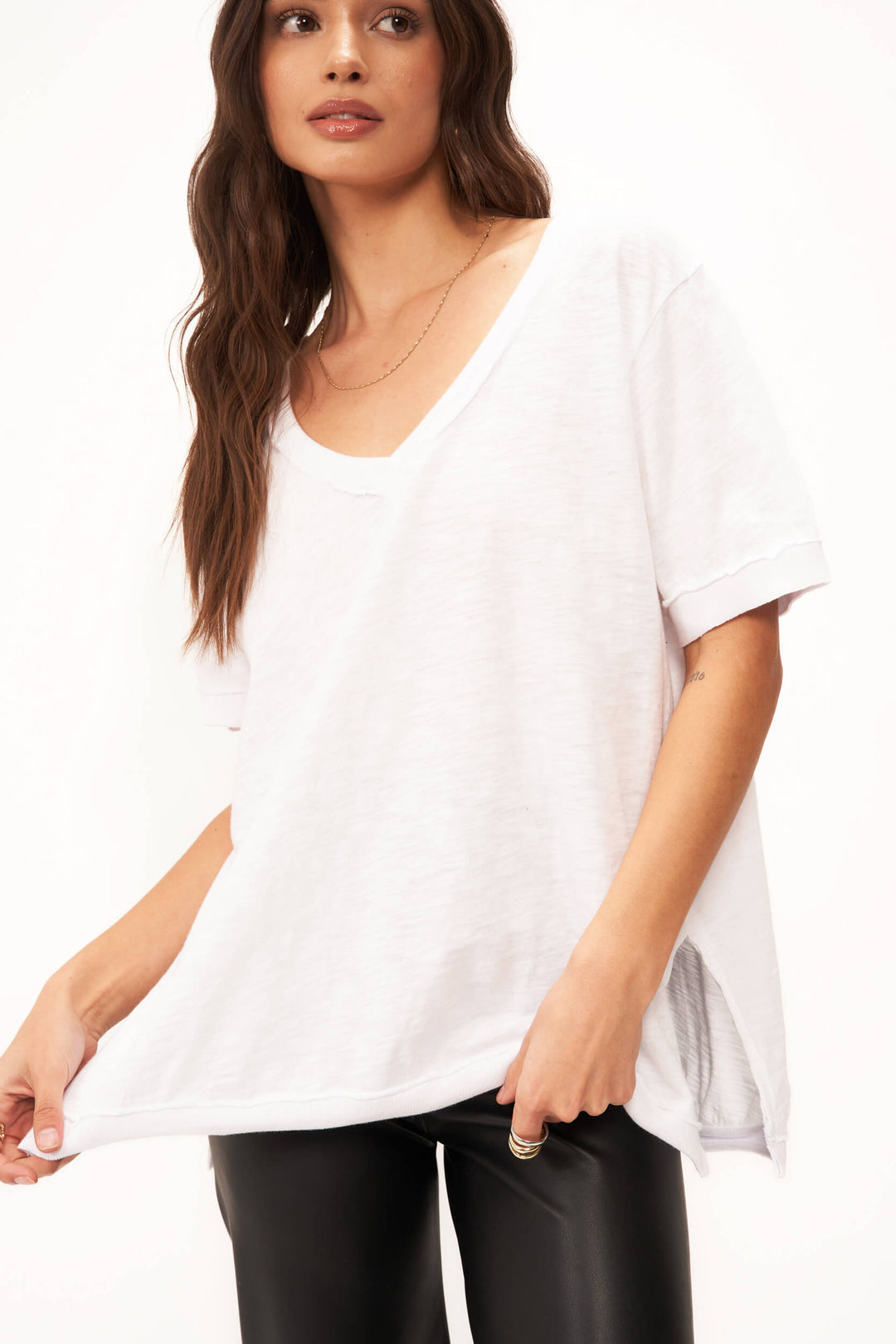 Project Social T - Knock Out V-Neck Tee / White