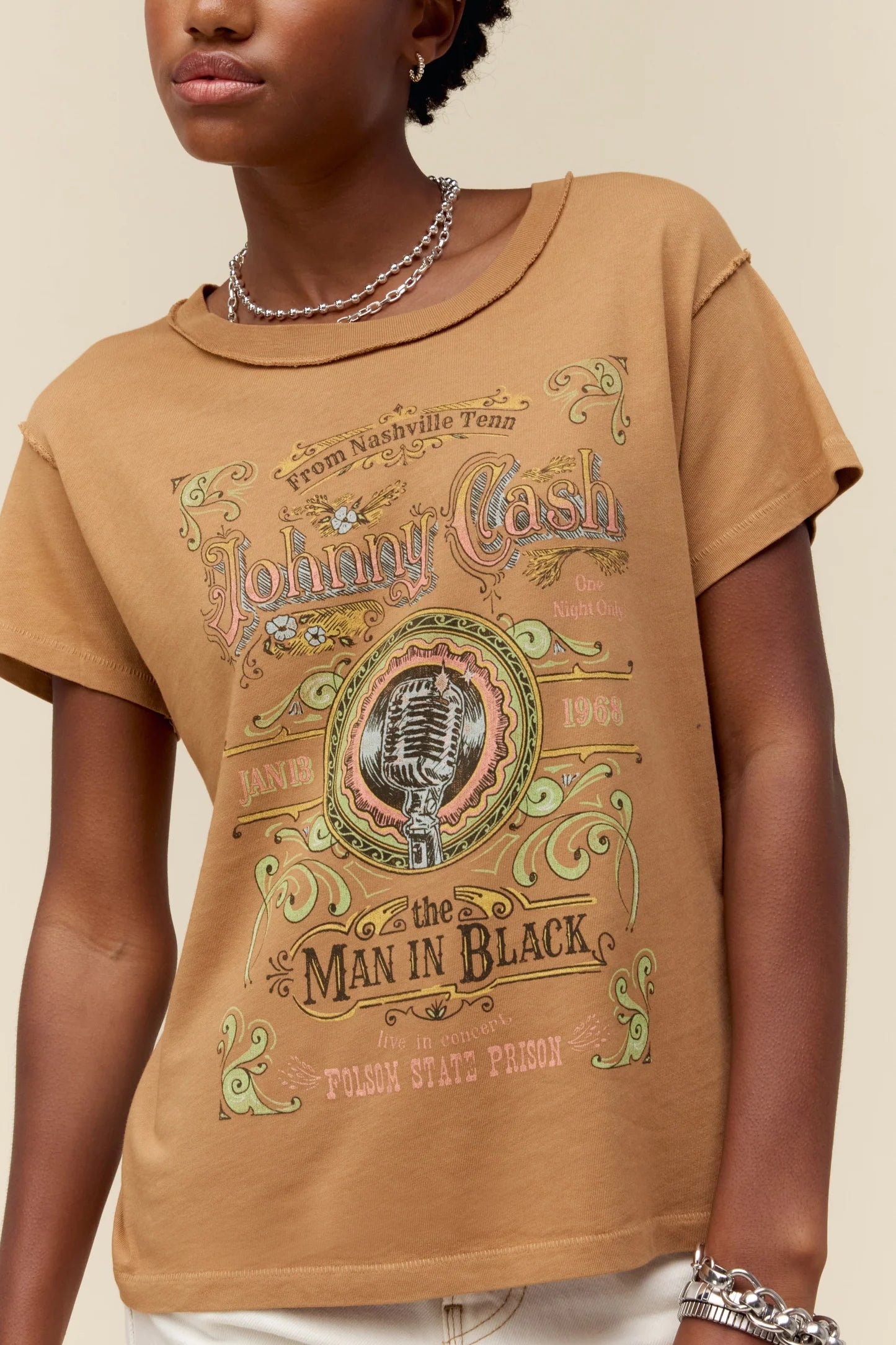 Daydreamer - Johnny Cash Microphone Label Tee