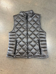 Dylan - Fitted Zipper Vest / Silver Grey / FINAL SALE