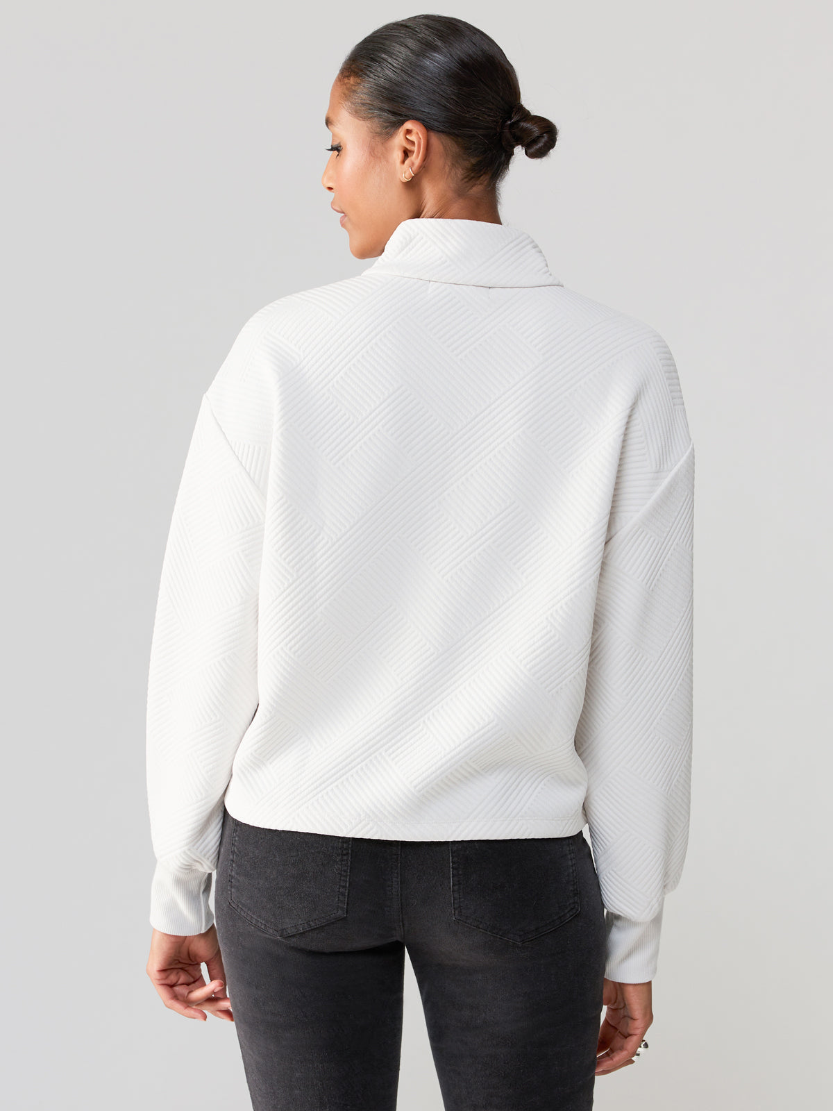 Sanctuary - Quilted Popover Top / White Sand