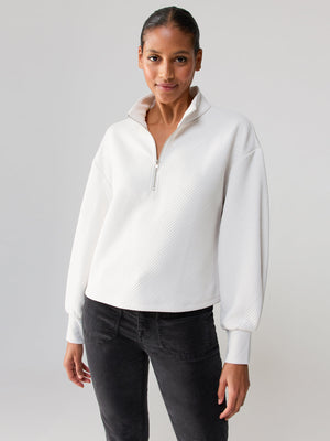 Sanctuary - Quilted Popover Top / White Sand