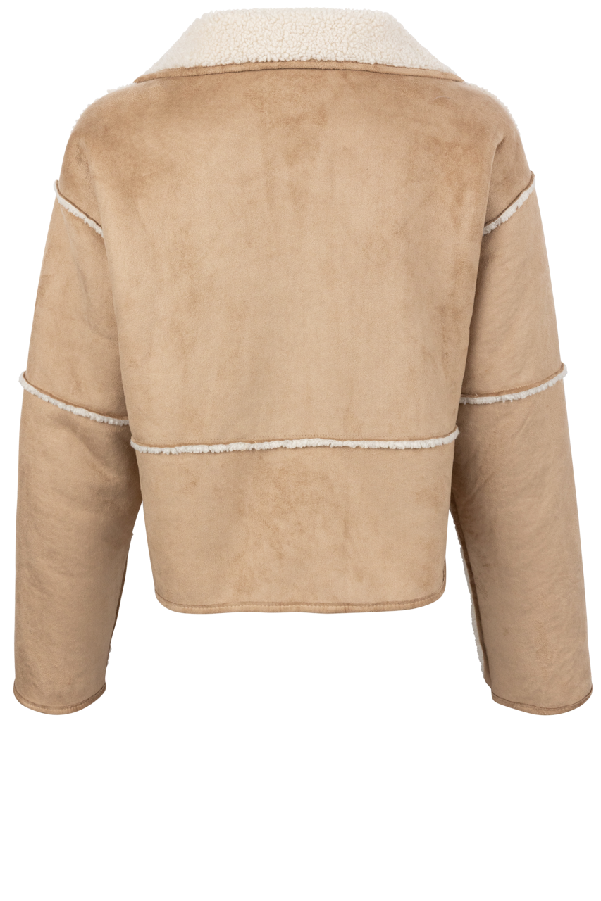 Dylan - Casey Crop Jacket / Teddy Brown