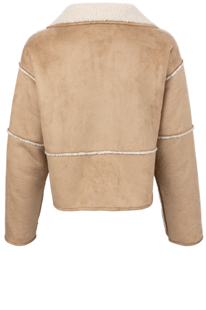 Dylan - Casey Crop Jacket / Teddy Brown