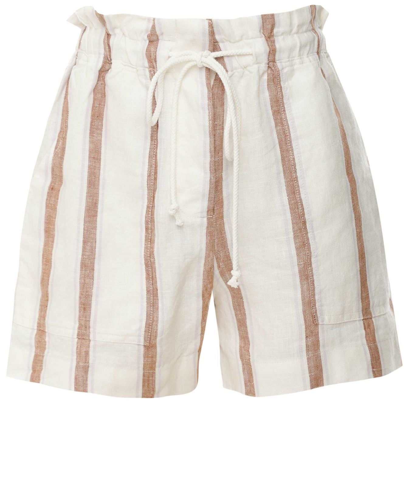 Rails - Foster Striped Shorts / Coconut Stripe