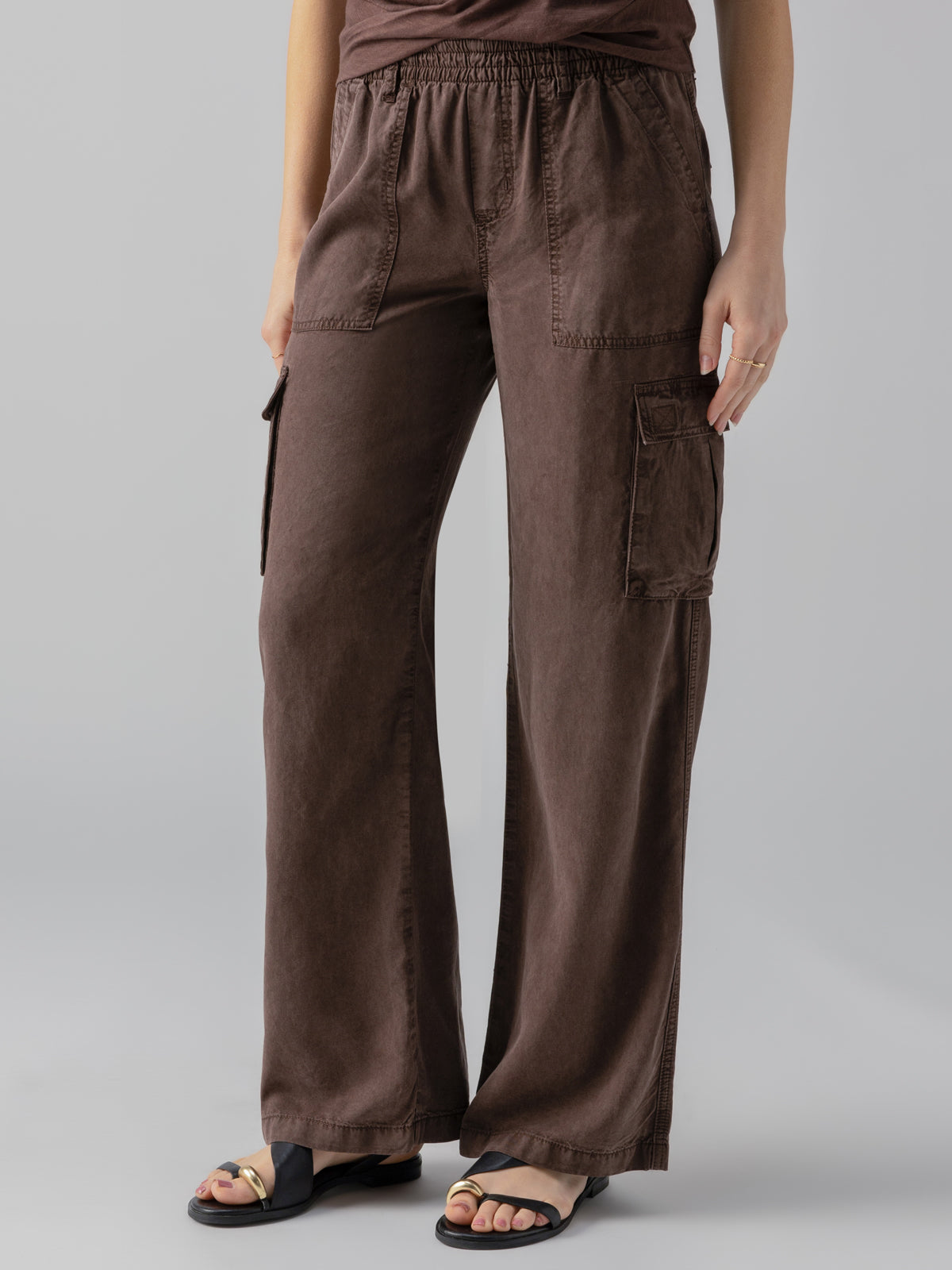 Sanctuary - Relaxed Reissue Cargo Standard Rise Pant /  Mud Bath