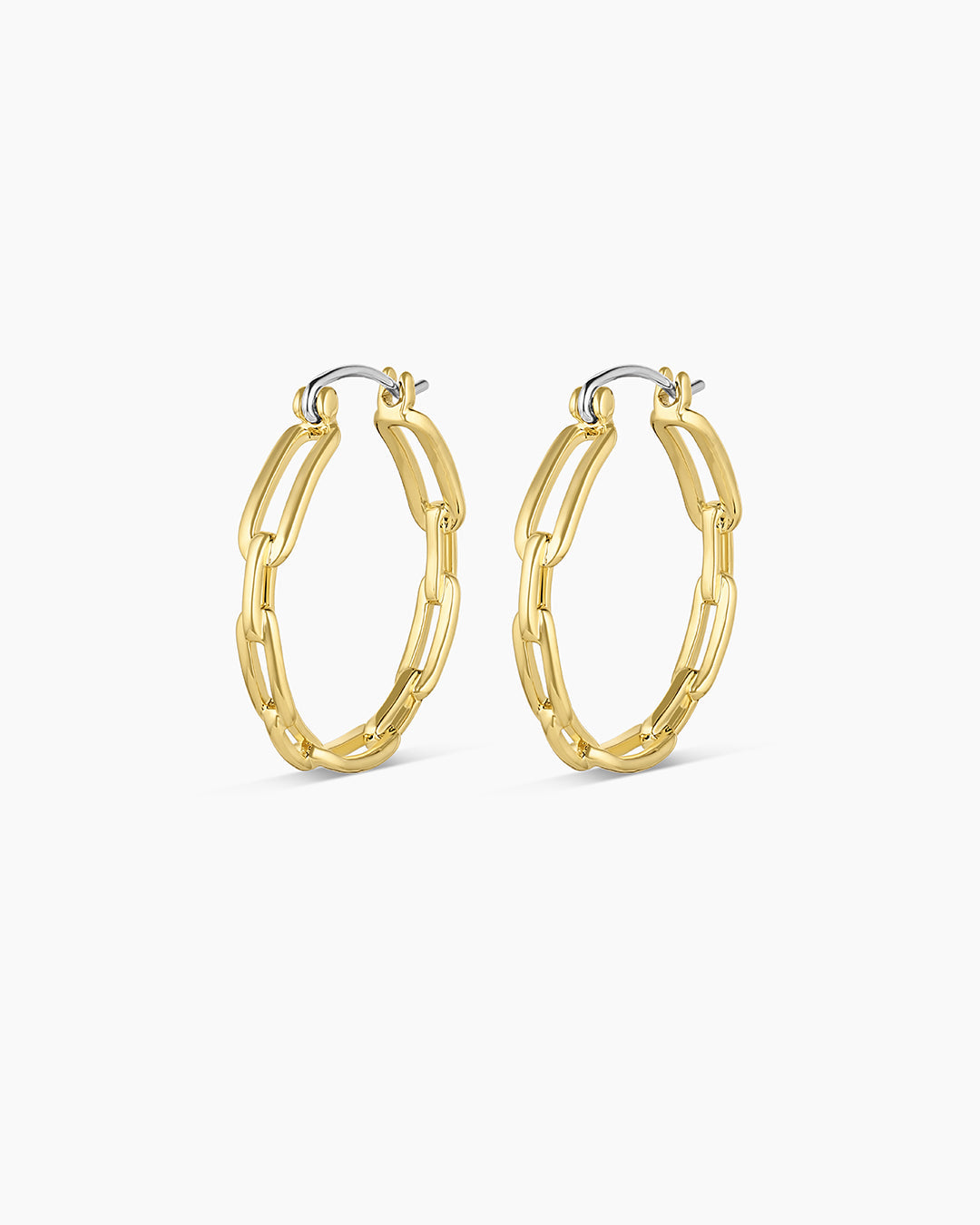 Gorjana - Parker Link Small Hoops Earrings / Gold