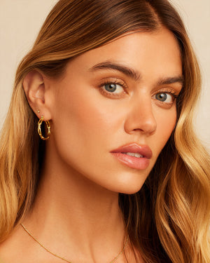 Gorjana - Parker Link Small Hoops Earrings / Gold