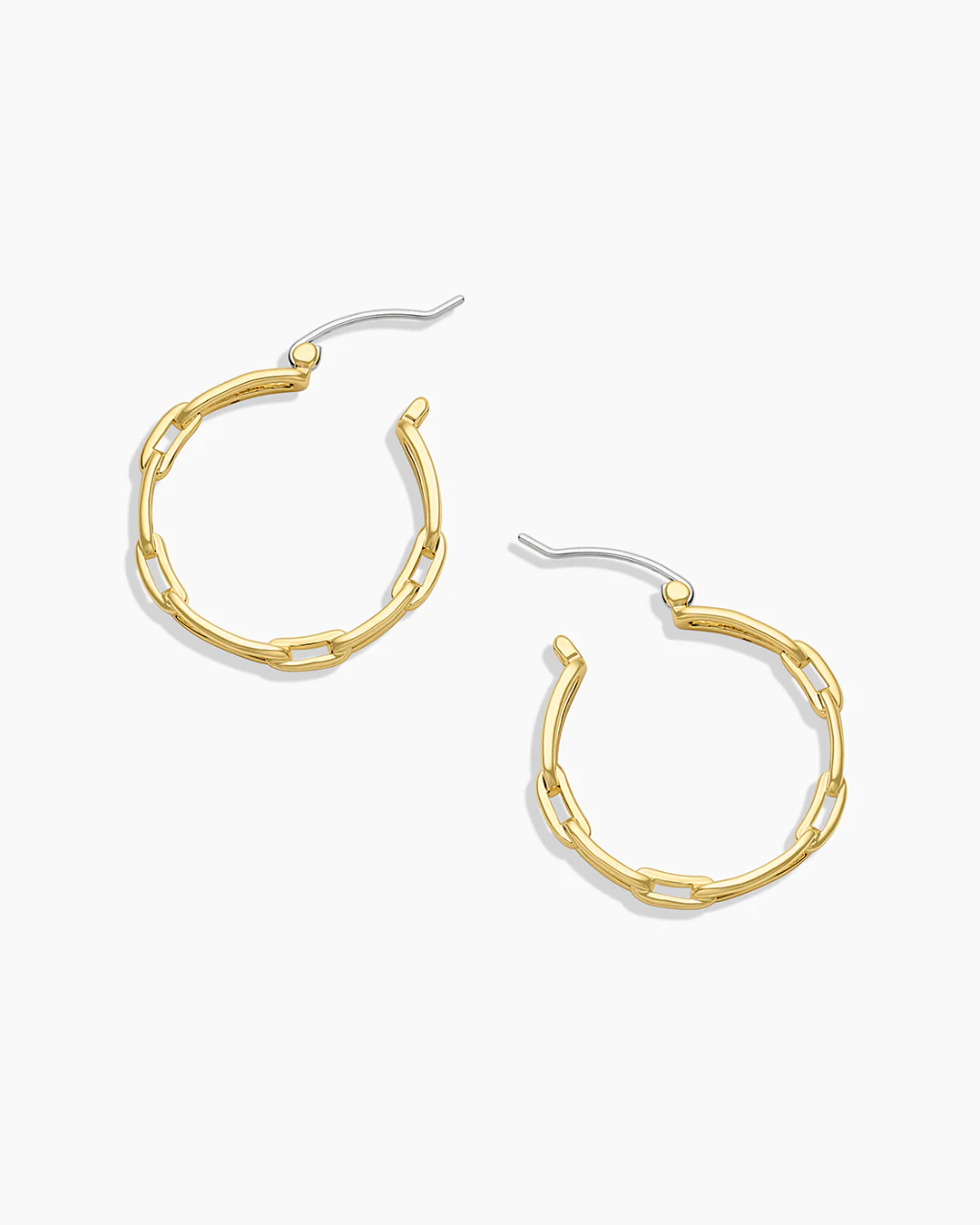 Gorjana - Parker Link Small Hoops Earrings / Gold