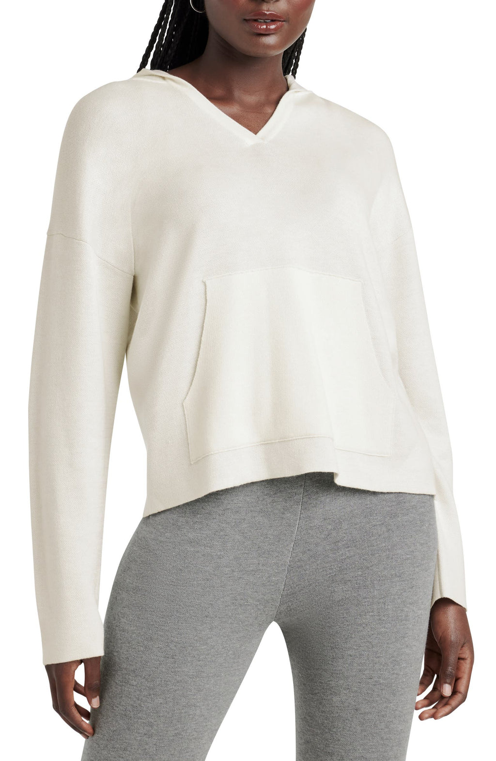 Splendid - Sydney Cashblend Sweater Hoodie / Pale Oak