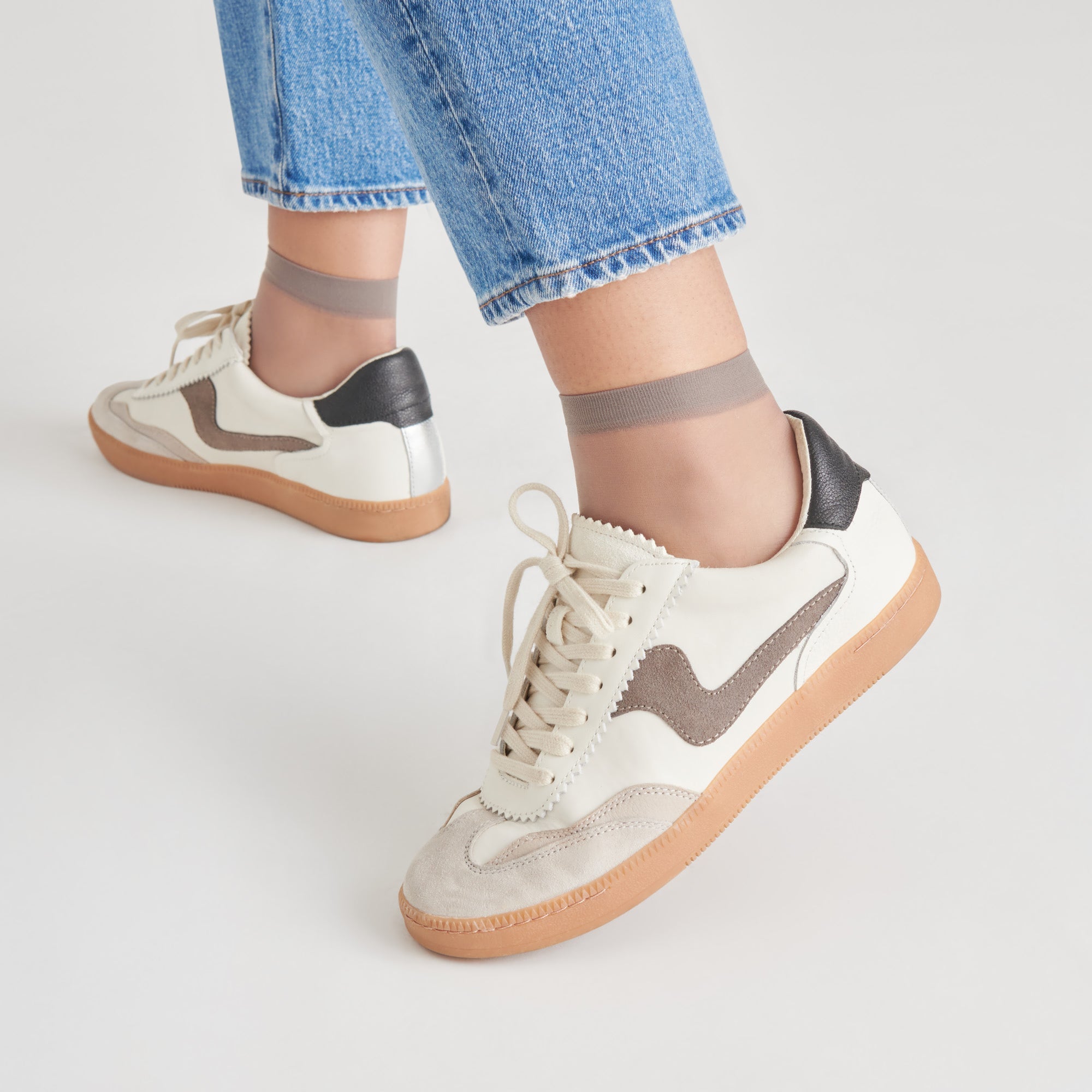 Dolce Vita - Notice Sneakers / White Grey Leather