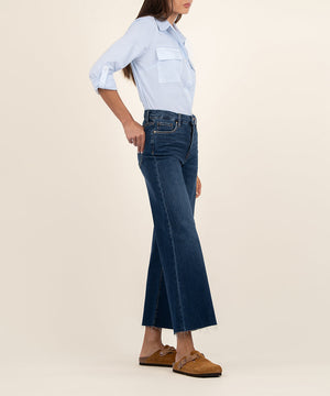 KUT - Meg High Rise Wide Leg Denim / Exhibited w/ Dark Stone