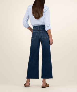 KUT - Meg High Rise Wide Leg Denim / Exhibited w/ Dark Stone