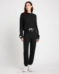 Splendid - Elizabeth Sweater Jogger / Black/Snowhite