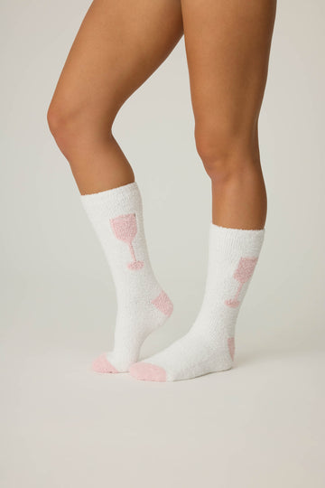 PJ Salvage - Breakfast of Champs Fun Socks / Ivory