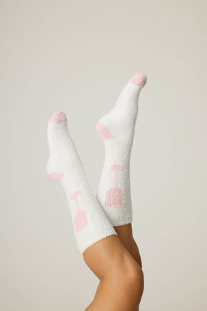 PJ Salvage - Breakfast of Champs Fun Socks / Ivory