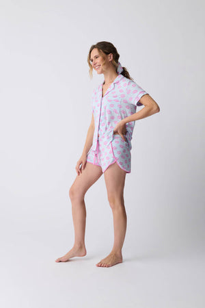 PJ Salvage - Lovely Dreams Shorts Set / Light Blue