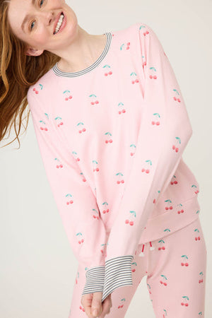 PJ Salvage - Long Sleeve Life is Sweet PJ Set / Ballet Pink