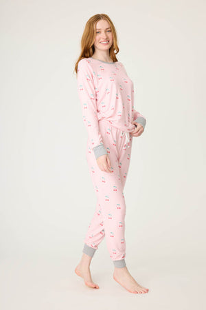 PJ Salvage - Long Sleeve Life is Sweet PJ Set / Ballet Pink