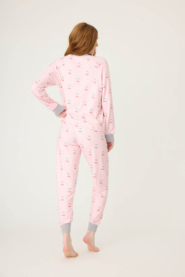 PJ Salvage - Long Sleeve Life is Sweet PJ Set / Ballet Pink