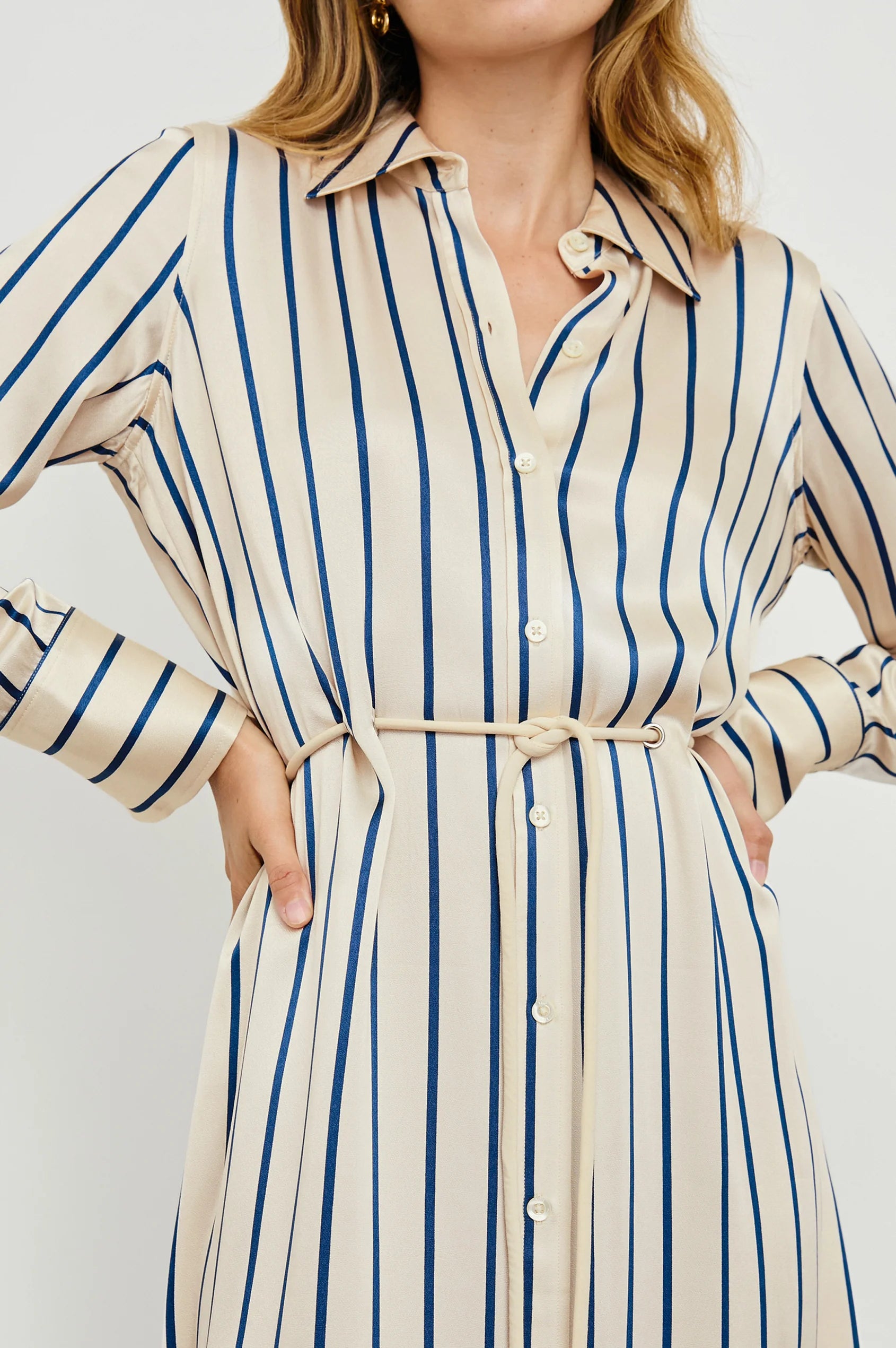 Rails - Anina Dress/ Ceramic Navy Stripe