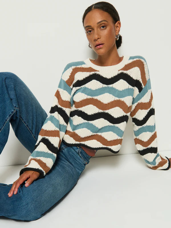 Nation - Poppy Sweater/ Multi Waves