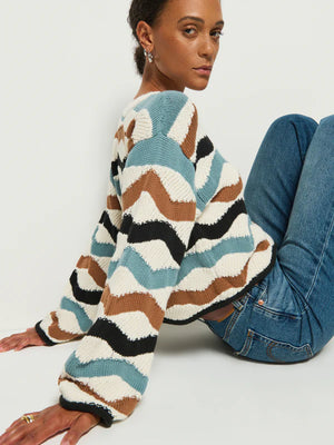 Nation - Poppy Sweater/ Multi Waves
